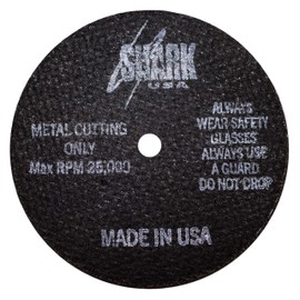 Shark Industries PN-30-10 Die Grinder Cut-Off Wheels -10 Pack, 3-Inch x 1/32” x 1/4” Shark Type-1 Double-Reinforced Thin Wheels, 54 Grit, Maximum RPM 25,000 (10 Cutting Discs)