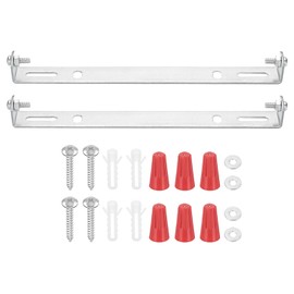 PATIKIL 170mm (6.7") Universal Light Fixture Mounting Bracket Kit, 2 Set Light Crossbar Ceiling Light Plate with Screw for Wall Light Ceiling Light Pendant Chandelier
