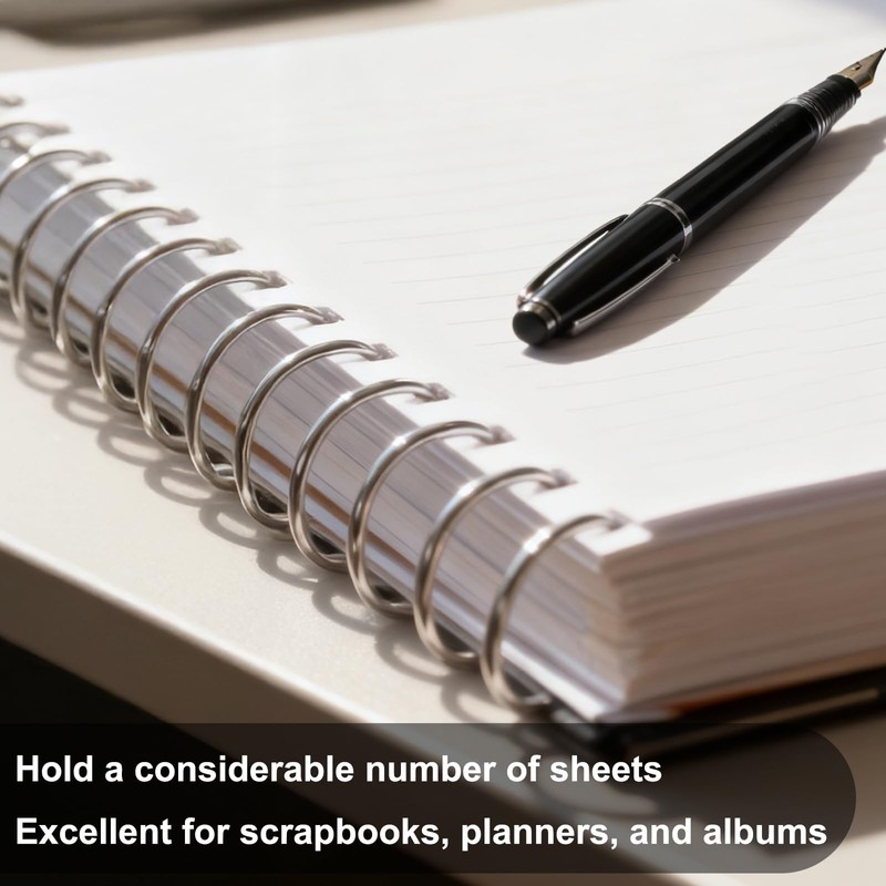 Yutzhre 80Pcs 2 Inch Loose Leaf Binder Book Rings, with