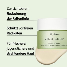 M. Asam VINO GOLD 24h Face Cream (50 ml) - 24h Day Cream & Night Cream Against Lines & Wrinkles, Strong Protection Against Premature Skin Ageing, Anti-Ageing, Vegan Moisturising Cream
