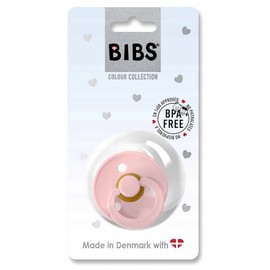BIBS 100277 Blossom Natural Rubber Pacifier, Single Item, COLOUR Size 1 (0 - 6 Months) (Genuine Japanese Product) BPA Free, Arch Shape Reduces Friction, Round Nipple Similar to the Chest
