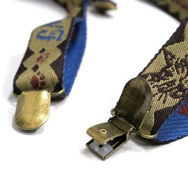 Wachifudo Dayan Cat Jacquard Suspenders, multicolor