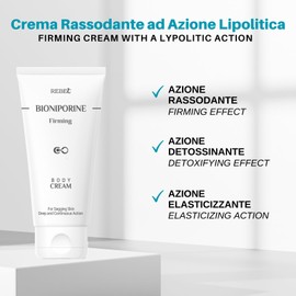 Bioniporine Firming Firming Body Cream | Elastic and Invigorating | Against Localized Fat Content | Detoxifying Effect | Tube 200 ml
