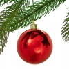 Lee Display 80MM Shiny Red Plastic Ball Ornaments Christmas Tree