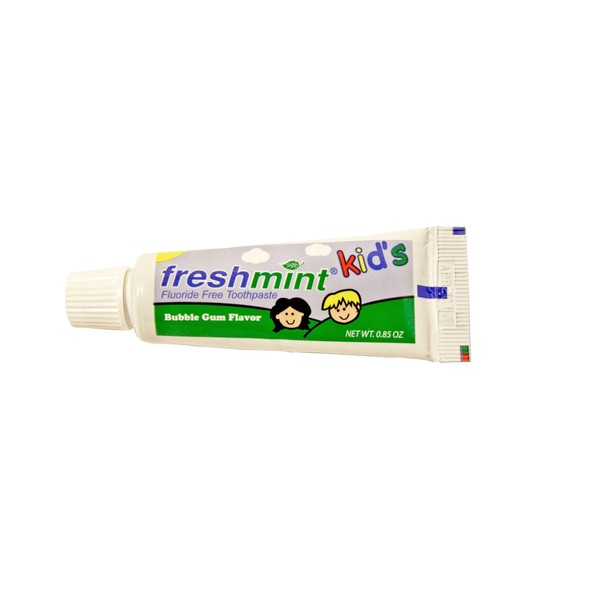 144 Tubes of Freshmint® 0.85 oz. Kids Fluoride-Free Toothpaste Bubble Gum Flavor