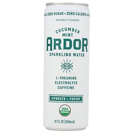 Ardor Organic Cucumber Mint Sparkling Water, 12 Fluid Ounce - 12 per case