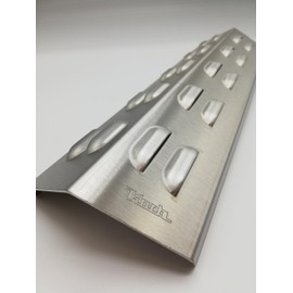 Koch #72 High Quality Flame Distributor Suitable for Enders Boston 382 x 106 mm for Gas Barbecue Flame Plate Burner Cover Stainless Steel V2A Thickness 1.25 mm 510 g Solid Quality Made in Germany