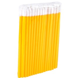 P-Beauty Cosmetic Accessories Microfibre Lip Brush Suitable for Eyelash Extension Disposable Lip Brush Cosmetic Lip Brush Lint Free Brush Lip Brush Yellow 50 - 500 Pieces (50)