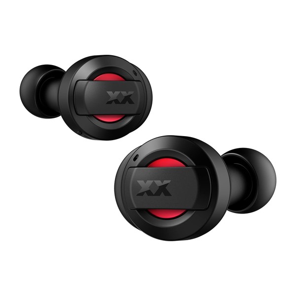 JVC HA-XC72T-RA Wireless Earbuds Bluetooth Noise Cancelling Red XX Series Heavy Bass Low Latency Waterproof Dustproof Earbuds with Stickers