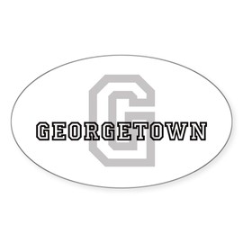 CafePress Georgetown Sticker Oval Car Bumper Sticker