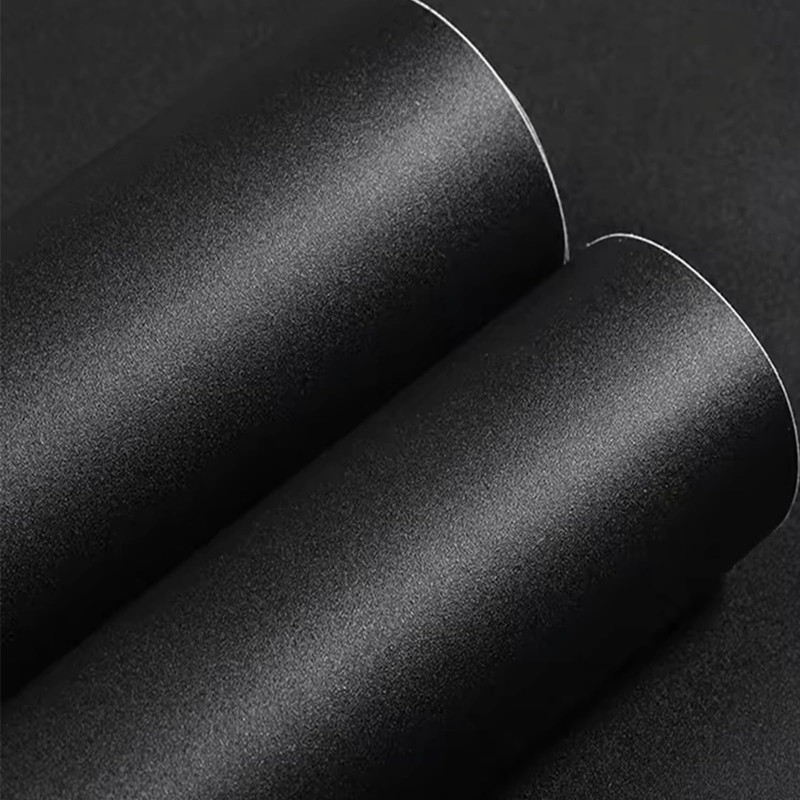 Yancorp Matte Black Contact Paper Peel and Stick Wallpaper Solid