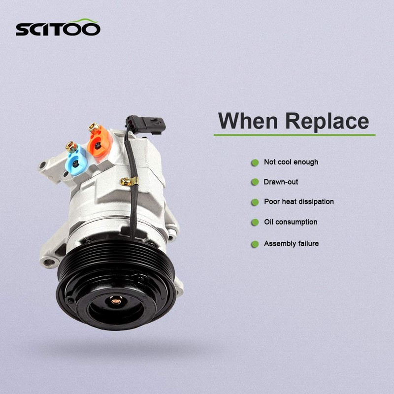 SCITOO AC Compressor Compatible with 2006-2007 for Jeep Commander 2004-2007