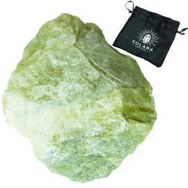 Solara Crystal | Raw Healing Crystals – Natural Amethyst, Quartz, Citrine & More | Chakra Balancing, Meditation, Energy Cleansing, Spiritual Decor, Gift Bag Included (Lemon Jade)
