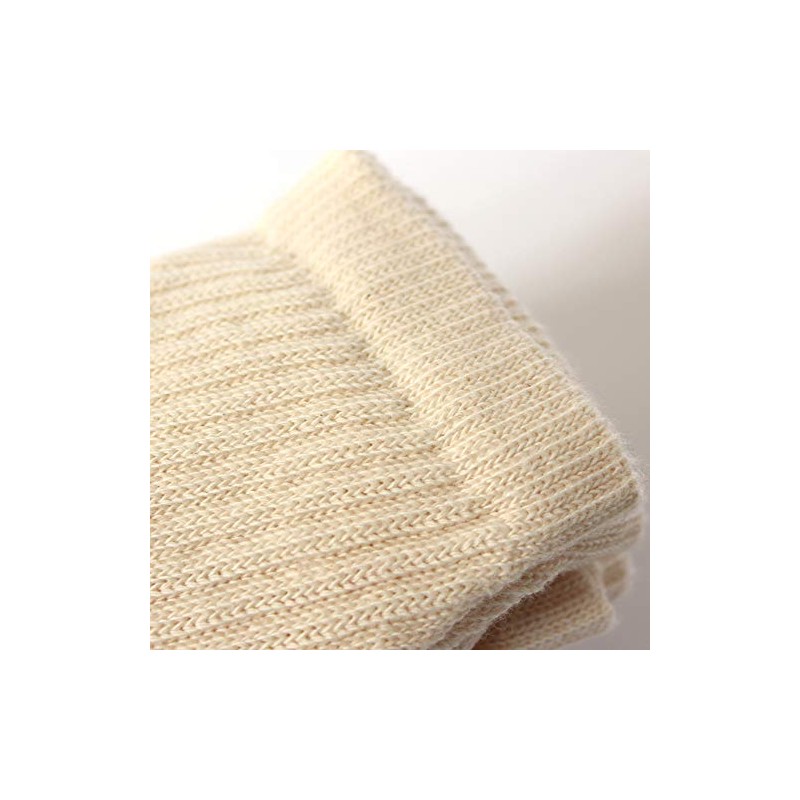 CottonAcres Organic Socks Natural Color, Regular Crew (Medium)