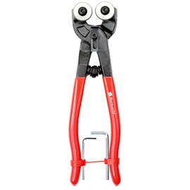Glass Tile Nippers - Heavy Duty Wheeled Glass Mosaic Nipper & Hd Ceramic Tile Nipper, Tile Cutter Pliers Soft-grip Handle - Shapping Plier, Nipper Cutting Tools (8 Inch Wheeled Glass Mosaic Nipper)