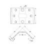 Set of 4 pcs Hafele Steel Corner Brace Brackets Furniture