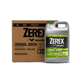 Zerex Original Green Low Silicate 50/50 Prediluted Ready-to-Use Antifreeze/Coolant 1 GA, Case of 6