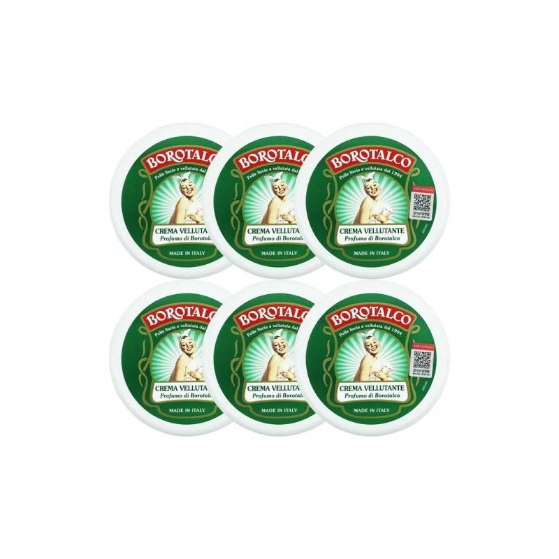 Borotalco Velveting Body Cream 150ml (6 pieces) / 보로탈코 벨벳팅