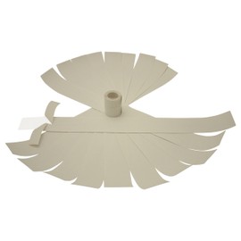 FindTape Return Tape [BOPP Film] (RT150): 2 in. x 8-1/2 in. (Clear) / 100 Rubber-Banded Strips