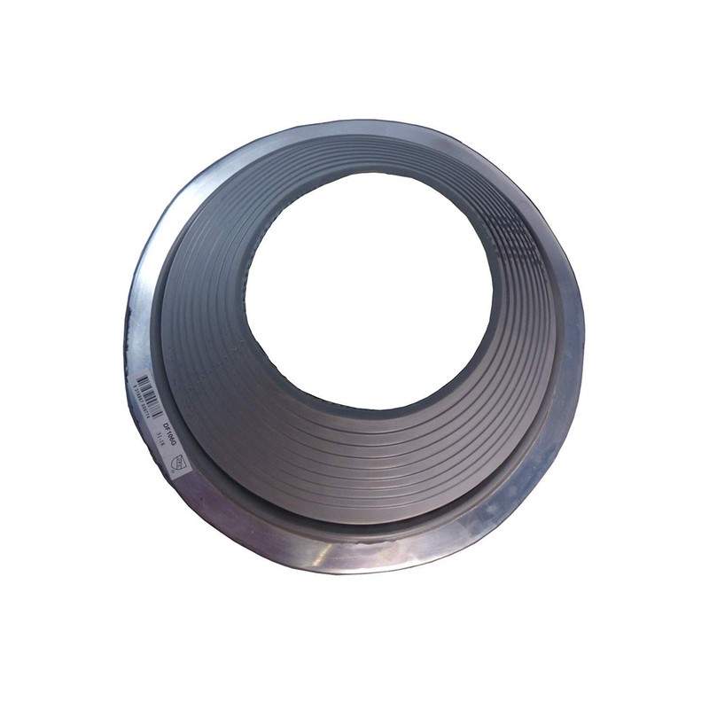 Dektite #6 Gray EPDM Metal Roof Pipe Flashing, Round Base,