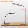 LEPOWER-TEC LED Desk Lamp, 12W Reading Desk Lamp for Office