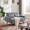 Enobala 49" Small Loveseat Sofa, 2 Seat Mid Century Love