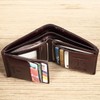 MANBANG Luxury Men Wallet Genuine Cow Leather Male RFID Trifold