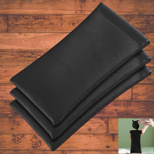 Does not apply Pack Of 3 Leather Soft Glasses Case