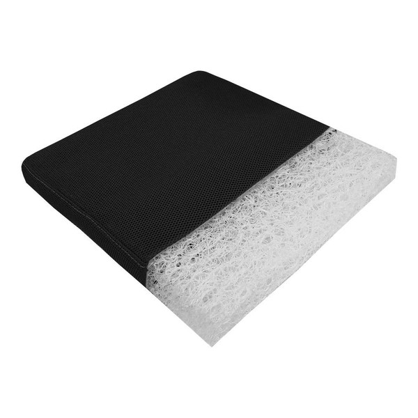 K´Foam Store Breathair Anti Bedsore Cushion (Core and Cover Washable) 90% Air / For Wheelchairs and Office Chairs / Pressure and Blood Circulation Regulation / Tailbone / Sciatica (42 x 42 x 5 cm)