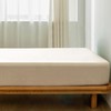 MooMee Fitted Bottom Sheet Only 100% Washed Cotton Linen Like
