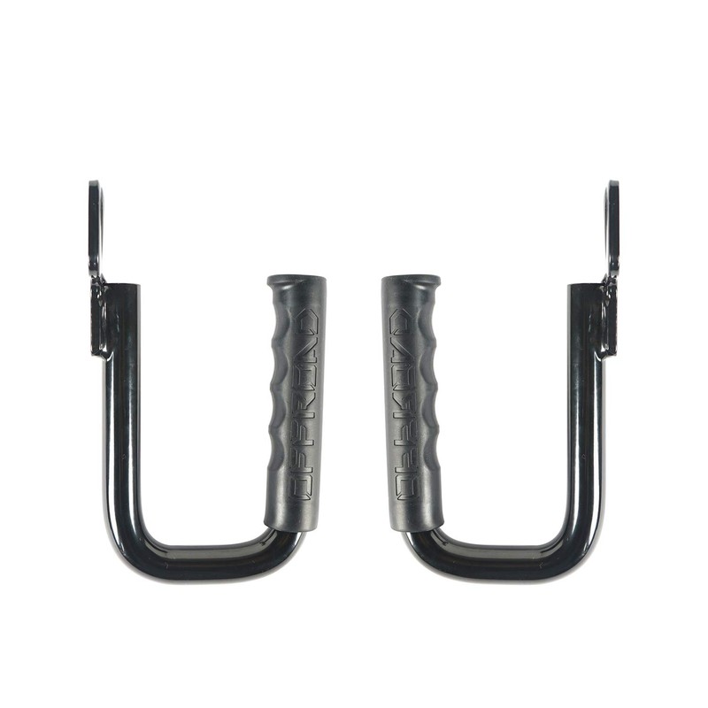 Black Grab Bar Front Steel Grab Handle w/Offroad Logo for