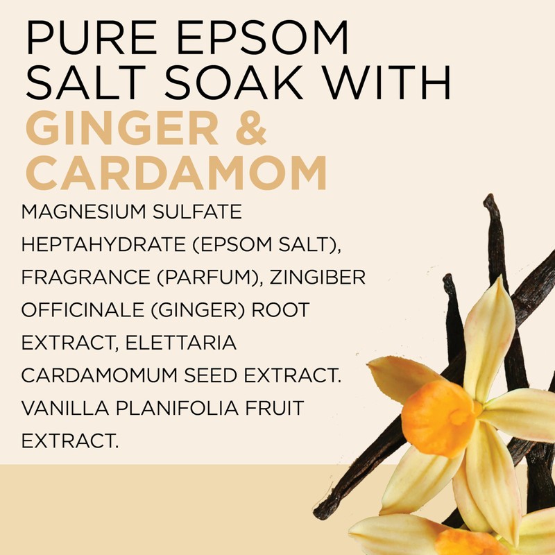 Dr Teal's Epsom Salt Magnesium Soak, Limited Edition Cozy Vanilla