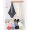 Lumimi 4-Piece Hair Turban Set Lightweight Comfortable Extra Absorbent Quick