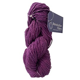 Regal - Hilo de seda de morera, peso peinado, hilo de una sola capa, colores sólidos (morado Regalia)