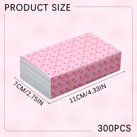 EUPSIIU 300 Pieces Perm Papers, Perm End Papers, Perm Kit, Salon Perm Paper Hair Color Paper, Professional Salon Hair Perm Curling Paper, for Hot Cold Hair Curling Styling, for DIY, Salon