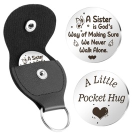 Pocket Hug Token Keychain Gifts for Sister Back to School Supplies Birthday Gift Ideas Sister Gifts Big Sister Gift Sisters Gifts From Sister Christmas Gifts For Sister Birthday Gifts For Sister