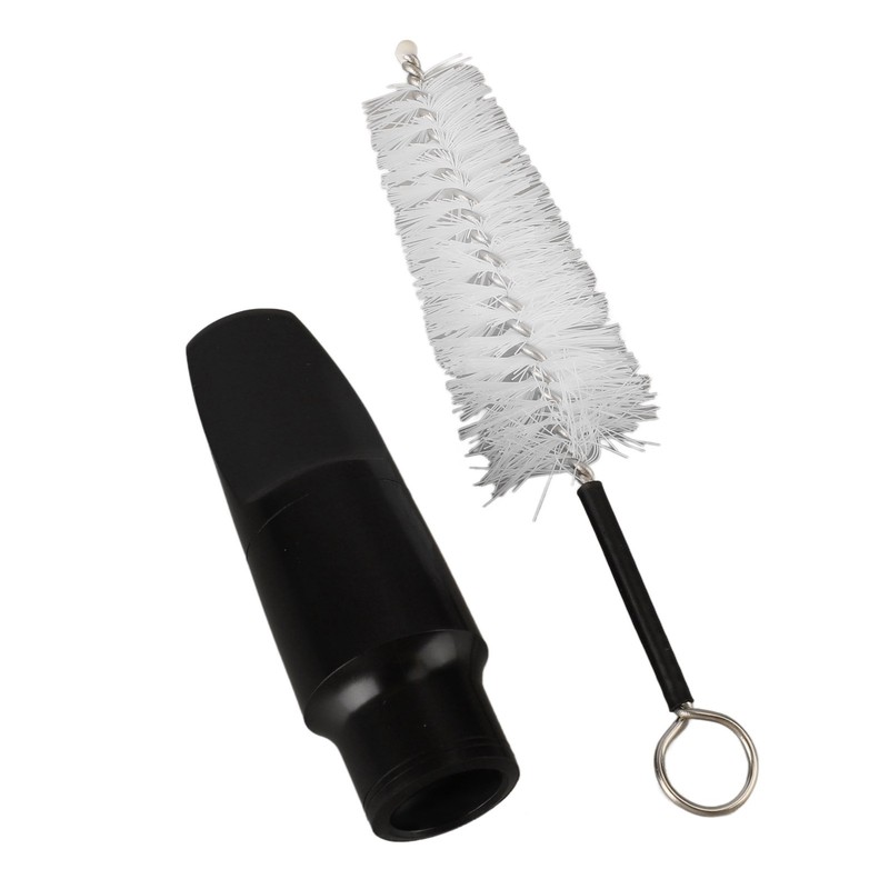 Saxophone Mouthpiece Plastic Soprano Treble Saxophone Whistle Brush Musical Instrument