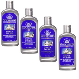 Goddard's Silver Polish Liquid, Tarnish Remover, 7 oz (Pack of 4)