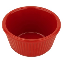 G.E.T. RM-401-R Red 4 oz. Fluted Ramekin, Break Resistant, Red (Pack of 12)