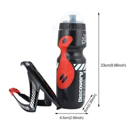 GeKLok Bike Water Bottle Cage and 21oz Premium Sports Bottle, Bike Water Bottle Set Lightweight Bike Bottle Holder(Blue)