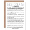 Desiderata Poem By Max Ehrmann Blank Greeting Cards With Envelopes