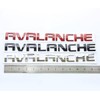 Yoaoo 2Pack OEM Chrome Avalanche Nameplate Emblems Letter Badge Compatible