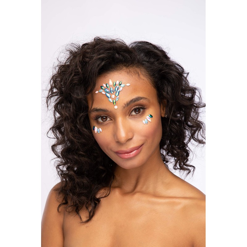 Deiters Mermaid face rhinestones.