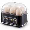 Elite Gourmet Digital Egg Cooker, 6 Egg Capacity, Soft/Medium/Hard Boiled,