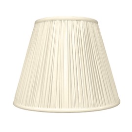 Royal Designs Deep Empire Gather Pleat Basic Lamp Shade, Beige, 10 x 20 x 15