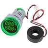 XIITIA 3pcs 2 in 1 60-500V 0-100A AC Digital Ammeter