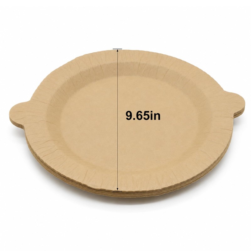 Round Layer Disposable Plates: 3 Plates 60 Servings Total 20
