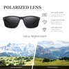 Reglaaly Black Polarized Sunglasses Men - Mens/Womens Sunglasses with UV