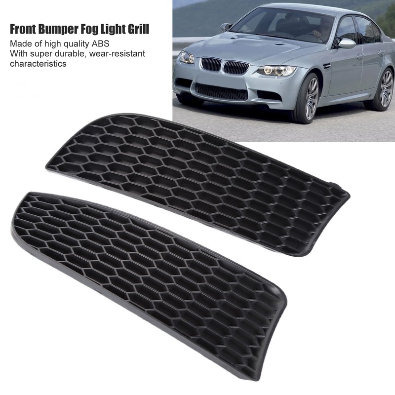 2pcs Front Bumper Fog Light Grill Cover Left Right for