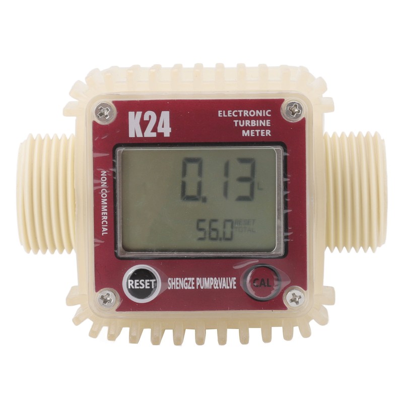 Digital Turbine Flow Meter 20BAR High Accuracy LCD Display G1